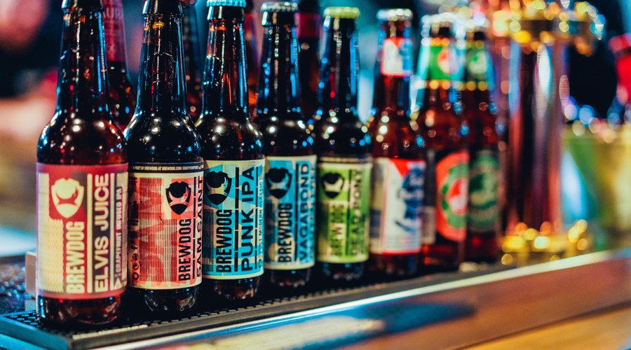 slection of beers