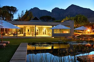 Angala Boutique Hotel in Franschhoek, image may contain: Villa, Hotel, Resort, Waterfront