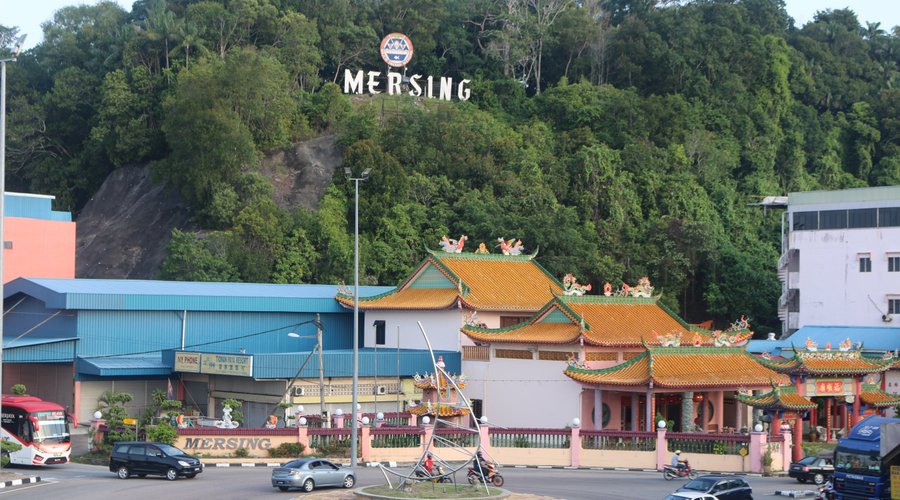 Hock Soon Temple dedicated to Tua Pek Kong under the Mersing sign