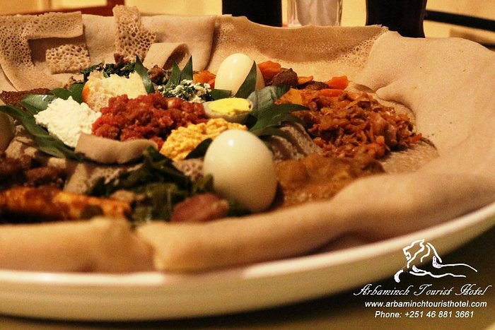 Ethiopian Traditional Meal: Byayinet at Arbaminch Tourist Hotel
