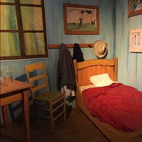 Vincent Van Gogh’s bedroom as part of the Van Gogh 360 immersive experience.