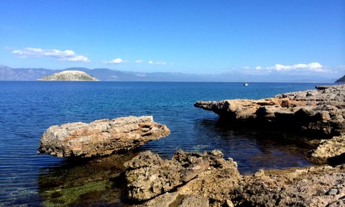 Private Beach at Skorponeri Bay
