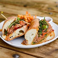 Spicy Calabrese Pork Sandwich