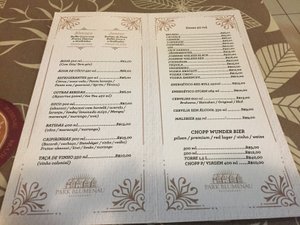 Cardápio