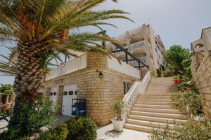 Hotel Vila Tina in Ciovo Island, image may contain: Villa, Staircase, Resort, Hotel