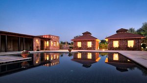 The Imperial Farm Retreat Jaipur in Boraj, image may contain: Resort, Hotel, Villa, Pool