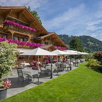 Unsere Terrasse im Sommer