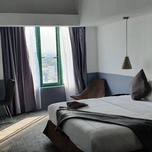 Z Hotel in Johor Bahru, image may contain: Penthouse, Chair, Plant, Balcony