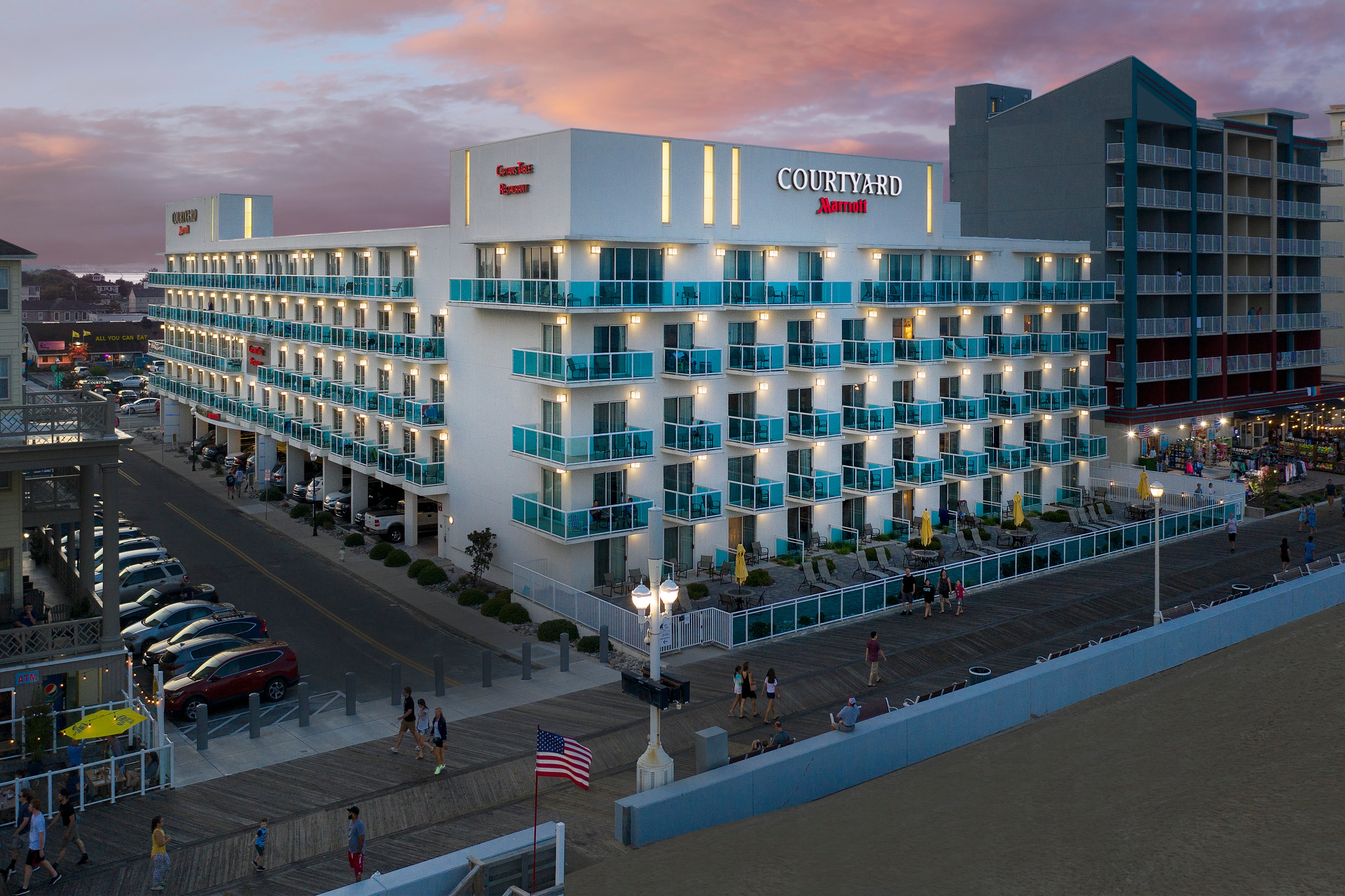 COURTYARD BY MARRIOTT OCEAN CITY OCEANFRONT Updated 2024 Reviews   Evening Exterior Boardwalk 