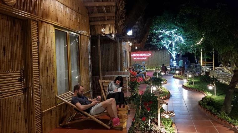 Food spa in the evening
