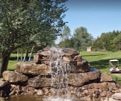 Beautiful waterfall @ hole #1