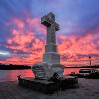 This huge cross was erected as a remembrance of all the fallen defenders in the Homeland war. It looks pretty impressive, doesn't it? They surely deserve it.