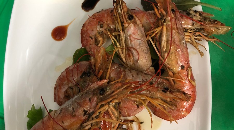 Gamberi al cognac