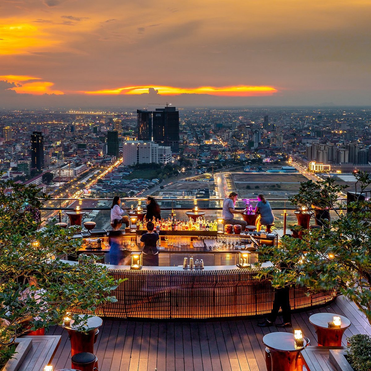 Tripadvisor - Sunset from the Rooftop Terrace of Galeries