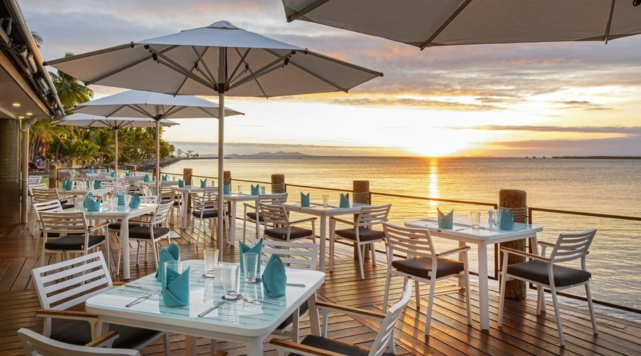Wet Edge Restaurant & Bar during sunset