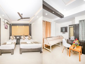 Capital O 9332 Aishwarya Le Royale in Mysuru (Mysore), image may contain: Ceiling Fan, Electrical Device, Device, Appliance