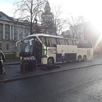 Filming of our TV advert for Belfast - Glasgow Express