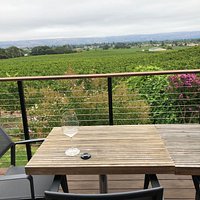 One of their tasting rooms overlooking the valley