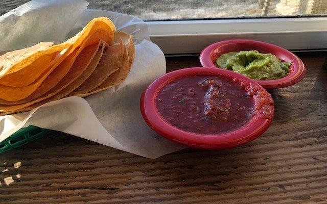 Homemade Chips/Salsa/Guac - doesn't get any better than this!