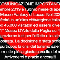 chiusura museo per trasferimento in un'altra città italiana
