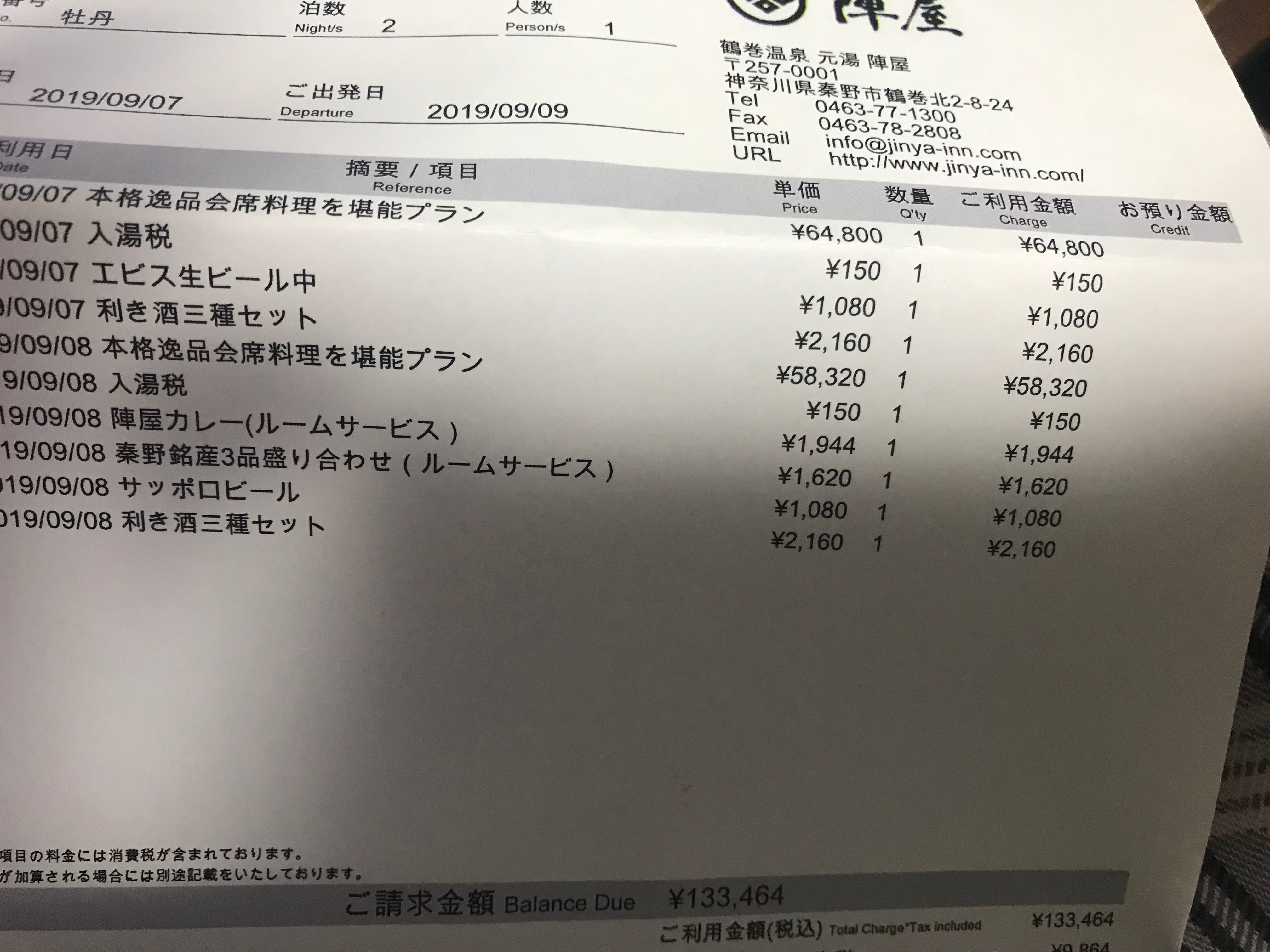 鶴巻温泉 陣屋 日帰り温泉と桐会席料理プラン招待券３名様分 - レストラン/食事券