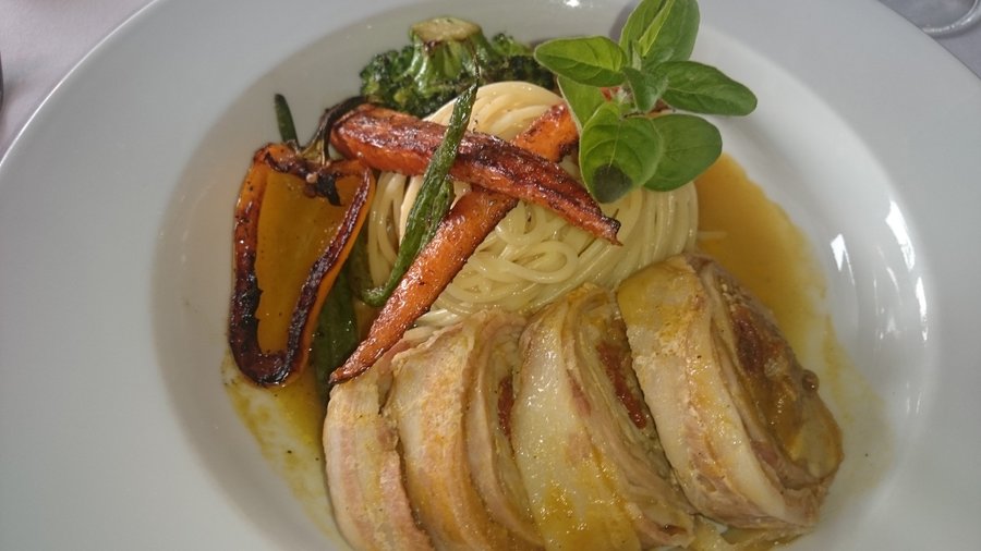 râble de lapin farci, succulent!