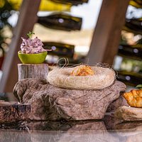 Aperitivos de nuestro menú degustación.