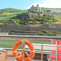 Ehrenfels Castle Ruins East Bank of Rhein River just North of Rudesheim.