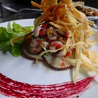 ceviche tropical de Camarão