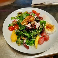 Gebackener Ziegenfrischkäse