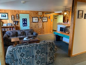 Iceberg Inn in Churchill, image may contain: Couch, Furniture, Living Room, Interior Design