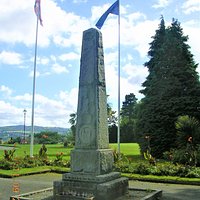 Conwy War Memorial in Bodlondeb Park (outside Conwy Council Offices)