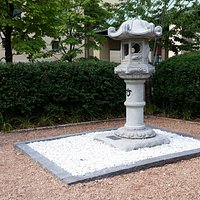 The Queen Elizabeth II Jubilee Garden, stone lantern from Kariya City