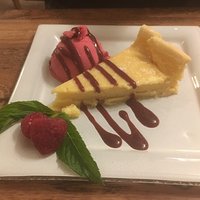 Lemon Tart with Raspberry Sorbet for GD