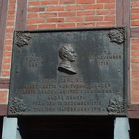 Kemnerska Gaarden - mindeplade for Carl d. XII