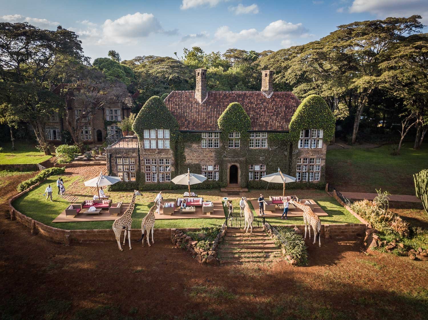 GIRAFFE MANOR Updated 2022 Prices Lodge Reviews Nairobi Kenya   Aerial View Of Giraffe 