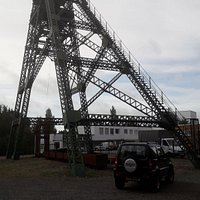 Photograph of the mighty headgears at Bersham Mining Museum