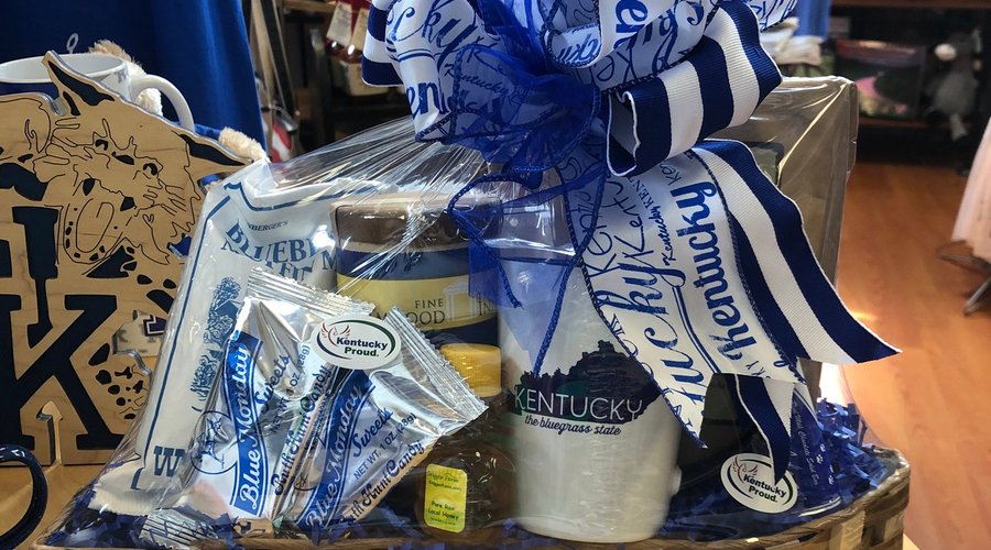We also have lots of beautiful gift baskets and we also can make a custom one at no extra charge.