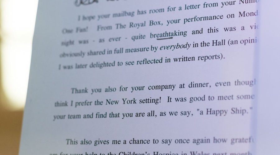 Personal letters from friends