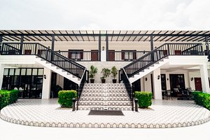 The Mansion in Luzon, image may contain: Villa, Staircase, Hotel, Plant