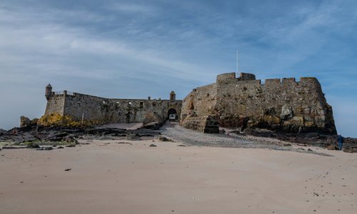 The entrance to Elizabeth castle
