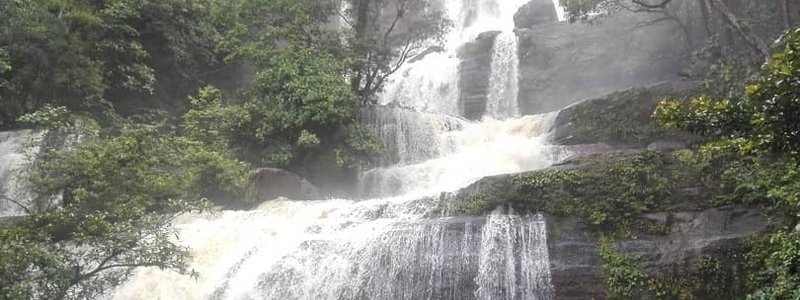 Bedawant Waterfall in Serimbu, West borneo   