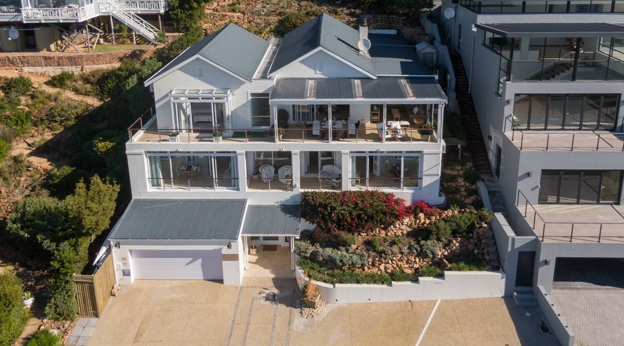 Aerial view of house