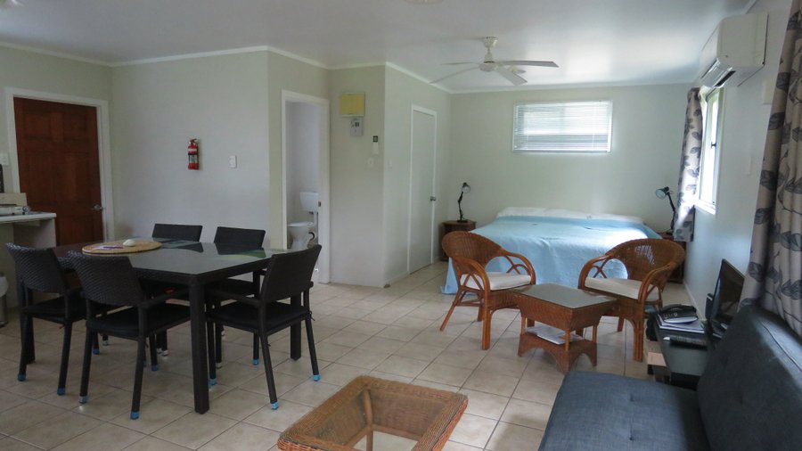 Lounge, dining area and bedroom