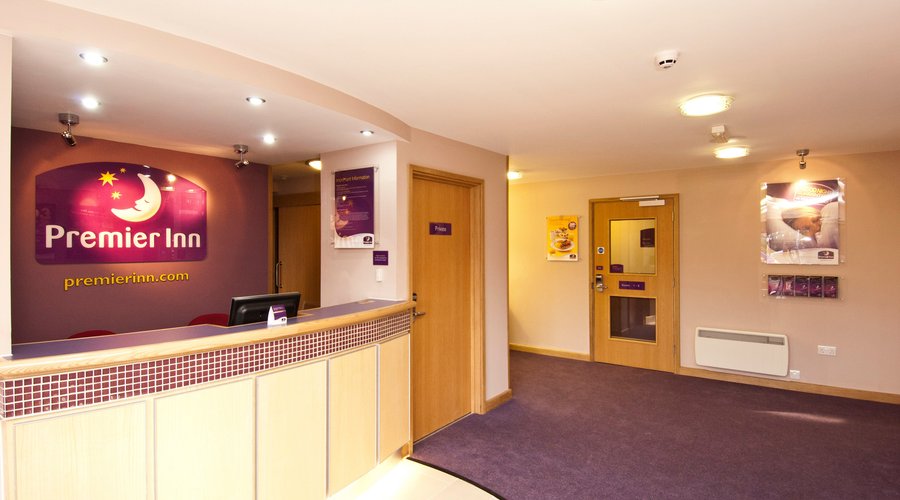Premier Inn reception with check in desk