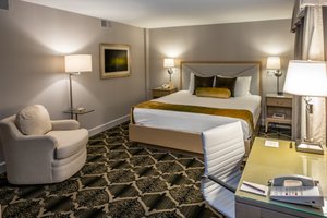 Bell Tower Hotel in Ann Arbor, image may contain: Home Decor, Lamp, Table Lamp, Furniture