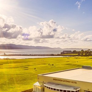 View over Buncrana Golf Course and Lough Swilly