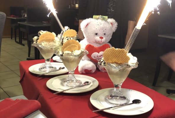 Petite surprise lors du dessert