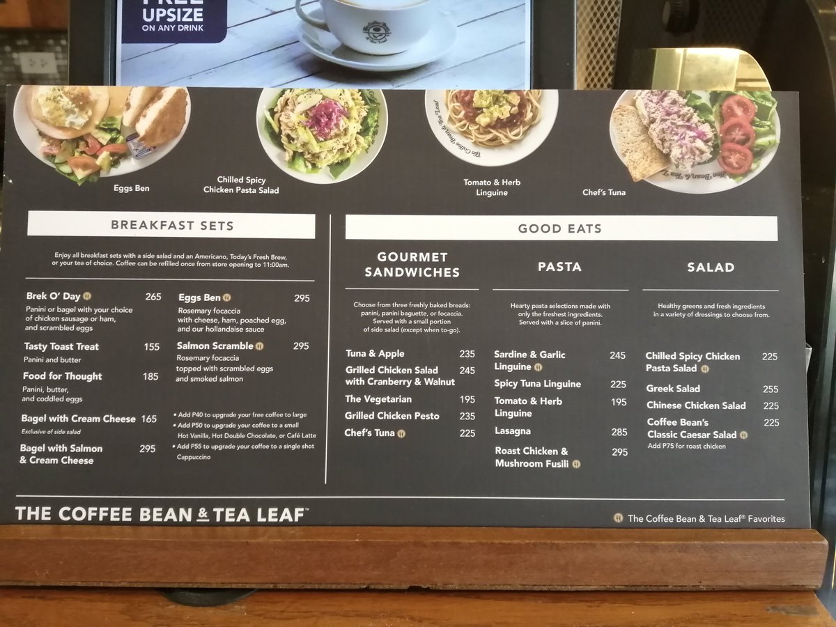 The Coffee Bean And Tea Leaf Cebu City Biliran Rd Menu Prices And Restaurant Reviews Tripadvisor