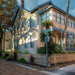 Victorian House located at corners of Cadiz, Charlotte and Aviles Streets, St Augustine FL.  We are looking forward to your visit!